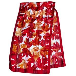 Colorful Scarf by Magenta Designs Canada silky polyester floral burnout stripes